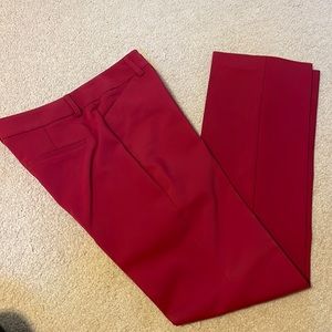Express cranberry red Editor slacks